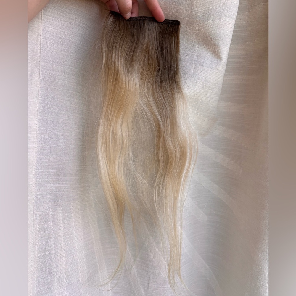 BELLAMI Brown to Blonde Hair Extension 18” Remy Human Hair - Picture 3 of 3